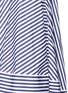 Detail View - Click To Enlarge - MSGM - Asymmetric ruffle stripe cotton dress