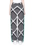Main View - Click To Enlarge - MSGM - Crisscross print embellished silk wide leg pants