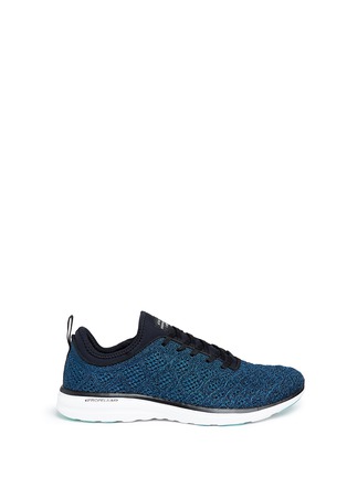 Main View - Click To Enlarge - ATHLETIC PROPULSION LABS - 'TechLoom Phantom' metallic knit sneakers