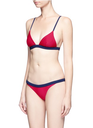 Figure View - Click To Enlarge - RYE  - 'Shimmy' colourblock bikini set
