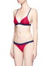Figure View - Click To Enlarge - RYE  - 'Shimmy' colourblock bikini set