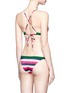 Back View - Click To Enlarge - RYE  - 'Sparks' stripe bikini set