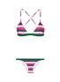 Main View - Click To Enlarge - RYE  - 'Sparks' stripe bikini set