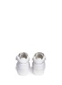 Back View - Click To Enlarge - 73426 - 'Nicki Junior' double zip leather kids sneakers