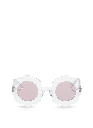 Main View - Click To Enlarge - SONS + DAUGHTERS - 'Pixie' kids acetate floral frame sunglasses