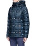 Front View - Click To Enlarge - BURTON - 'Baker' floral ikat stripe print quilted down insulator jacket