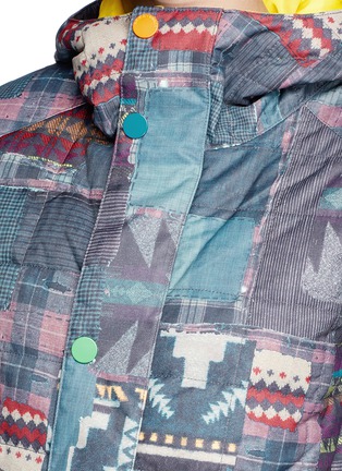 Detail View - Click To Enlarge - BURTON - x L.A.M.B. 'The Alice Insulator' patchwork denim print down snowboard jacket