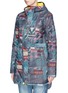 Front View - Click To Enlarge - BURTON - x L.A.M.B. 'The Alice Insulator' patchwork denim print down snowboard jacket