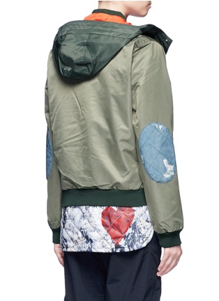 Back View - Click To Enlarge - BURTON - x L.A.M.B. 'Cherry' bomber jacket with detachable down vest