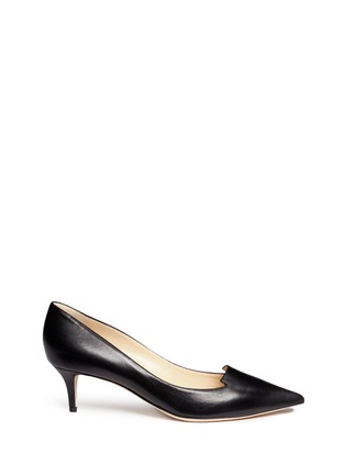 Main View - Click To Enlarge - JIMMY CHOO - 'Allure' notched vamp leather pumps