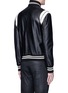 Back View - Click To Enlarge - SAINT LAURENT - Lambskin leather teddy jacket