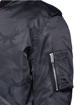 Detail View - Click To Enlarge - SAINT LAURENT - Camouflage print padded bomber jacket