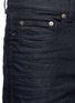Detail View - Click To Enlarge - SAINT LAURENT - Distressed coated skinny jeans