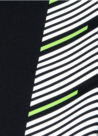 Detail View - Click To Enlarge - ATHLETIC PROPULSION LABS - 'Rise' neon stripe running tights