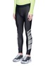 Front View - Click To Enlarge - ATHLETIC PROPULSION LABS - 'Rise' neon stripe running tights