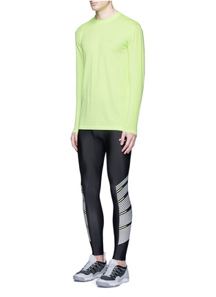 Figure View - Click To Enlarge - ATHLETIC PROPULSION LABS - 'Rise' neon stripe running tights