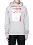 Main View - Click To Enlarge - HOOD BY AIR - 'America Winds' print thumb hole slot hoodie