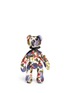 Main View - Click To Enlarge - MS MIN - Floral felt small teddy bear