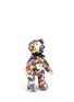 Figure View - Click To Enlarge - MS MIN - Floral felt small teddy bear