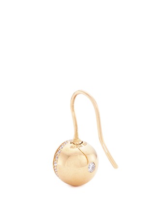 Detail View - Click To Enlarge - SHAMBALLA JEWELS - '10SOS' diamond 18k gold sphere drop earrings