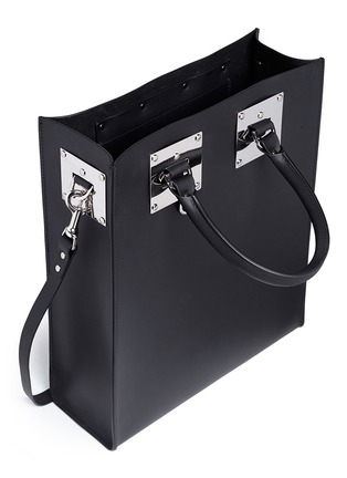 Detail View - Click To Enlarge - SOPHIE HULME - 'Albion' rectangle leather box tote