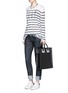 Figure View - Click To Enlarge - SOPHIE HULME - 'Albion' rectangle leather box tote
