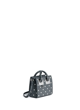 Front View - Click To Enlarge - SOPHIE HULME - 'Albion' heart stud soft leather box tote