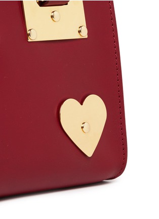  - SOPHIE HULME - 'Albion' heart plate soft leather box tote