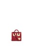 Main View - Click To Enlarge - SOPHIE HULME - 'Albion' heart plate soft leather box tote