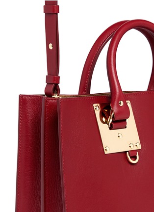 Detail View - Click To Enlarge - SOPHIE HULME - 'Albion' large heart plate soft leather tote