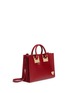 Front View - Click To Enlarge - SOPHIE HULME - 'Albion' large heart plate soft leather tote