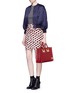 Figure View - Click To Enlarge - SOPHIE HULME - 'Albion' large heart plate soft leather tote