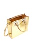 Detail View - Click To Enlarge - SOPHIE HULME - 'Albion Square' metallic leather box tote