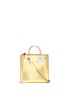 Main View - Click To Enlarge - SOPHIE HULME - 'Albion Square' metallic leather box tote