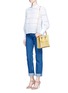 Figure View - Click To Enlarge - SOPHIE HULME - 'Albion Square' metallic leather box tote