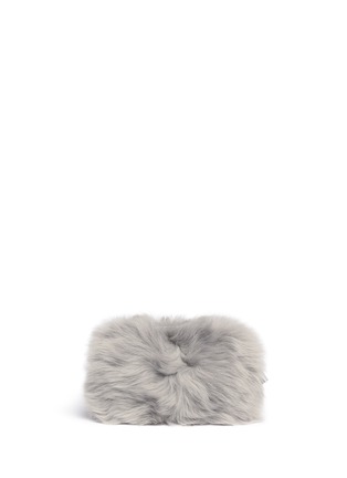 Detail View - Click To Enlarge - ANYA HINDMARCH - 'Eyes' shearling leather crossbody bag