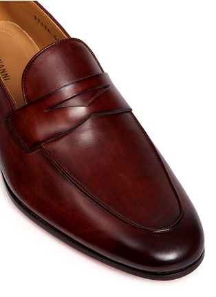 Detail View - Click To Enlarge - MAGNANNI - Leather penny loafers