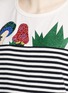 Detail View - Click To Enlarge - MARC JACOBS - Glitter strass mushroom print stripe T-shirt