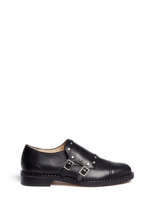 Main View - Click To Enlarge - JIMMY CHOO - 'Berry 30' stud trim monk strap shoes