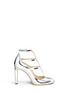 Main View - Click To Enlarge - JIMMY CHOO - 'Doll 100' caged mirror leather pumps
