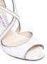 Detail View - Click To Enlarge - JIMMY CHOO - 'Carrie 85' cross strap leather sandals