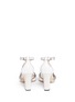 Back View - Click To Enlarge - JIMMY CHOO - 'Carrie 85' cross strap leather sandals