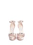 Front View - Click To Enlarge - JIMMY CHOO - 'Fantasy 120' detachable embellished clip satin sandals