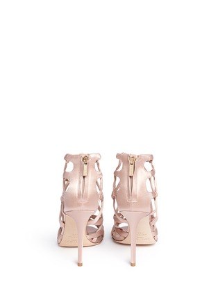 Back View - Click To Enlarge - JIMMY CHOO - 'Violet 100' knotted satin sandals