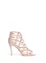 Main View - Click To Enlarge - JIMMY CHOO - 'Violet 100' knotted satin sandals