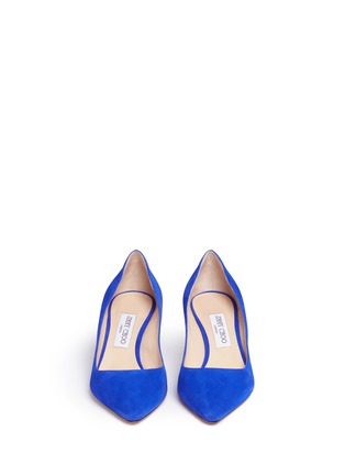 Front View - Click To Enlarge - JIMMY CHOO - 'Romy 60' suede pumps