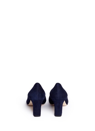 Back View - Click To Enlarge - JIMMY CHOO - 'Billie 65' chunky heel suede pumps