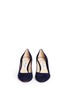 Front View - Click To Enlarge - JIMMY CHOO - 'Billie 65' chunky heel suede pumps