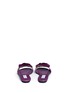 Back View - Click To Enlarge - JIMMY CHOO - 'Neave' strass floral appliqué suede slide sandals