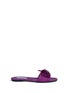 Main View - Click To Enlarge - JIMMY CHOO - 'Neave' strass floral appliqué suede slide sandals